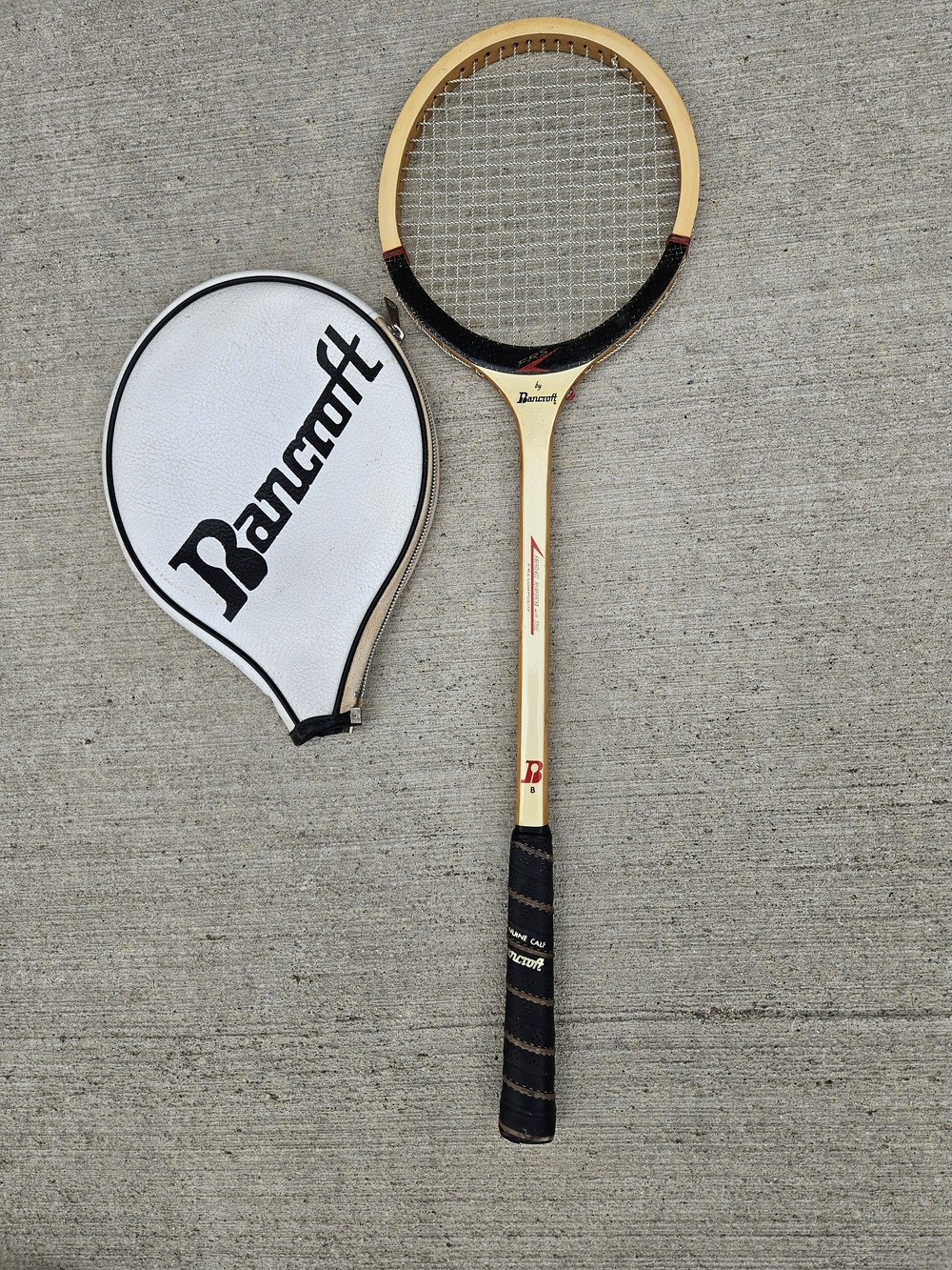 Vintage Bancroft FRS Squash Racquet Genuine Bamboo Laminated Frame